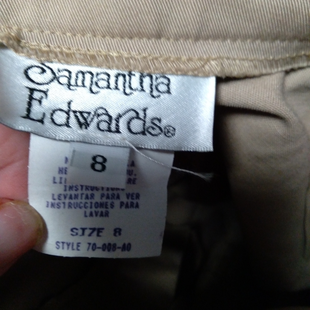 𝅺SAMANTHA EDWARDS TAN SHORTS. NWT. SIZE 8 - Picture 7 of 9